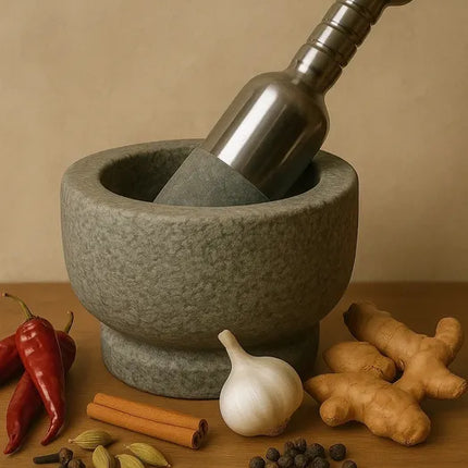 Forma Living Stone Mortar and Pestle